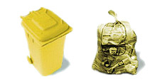 Entsorgung von Leichtverpackungen über den gelben Sack